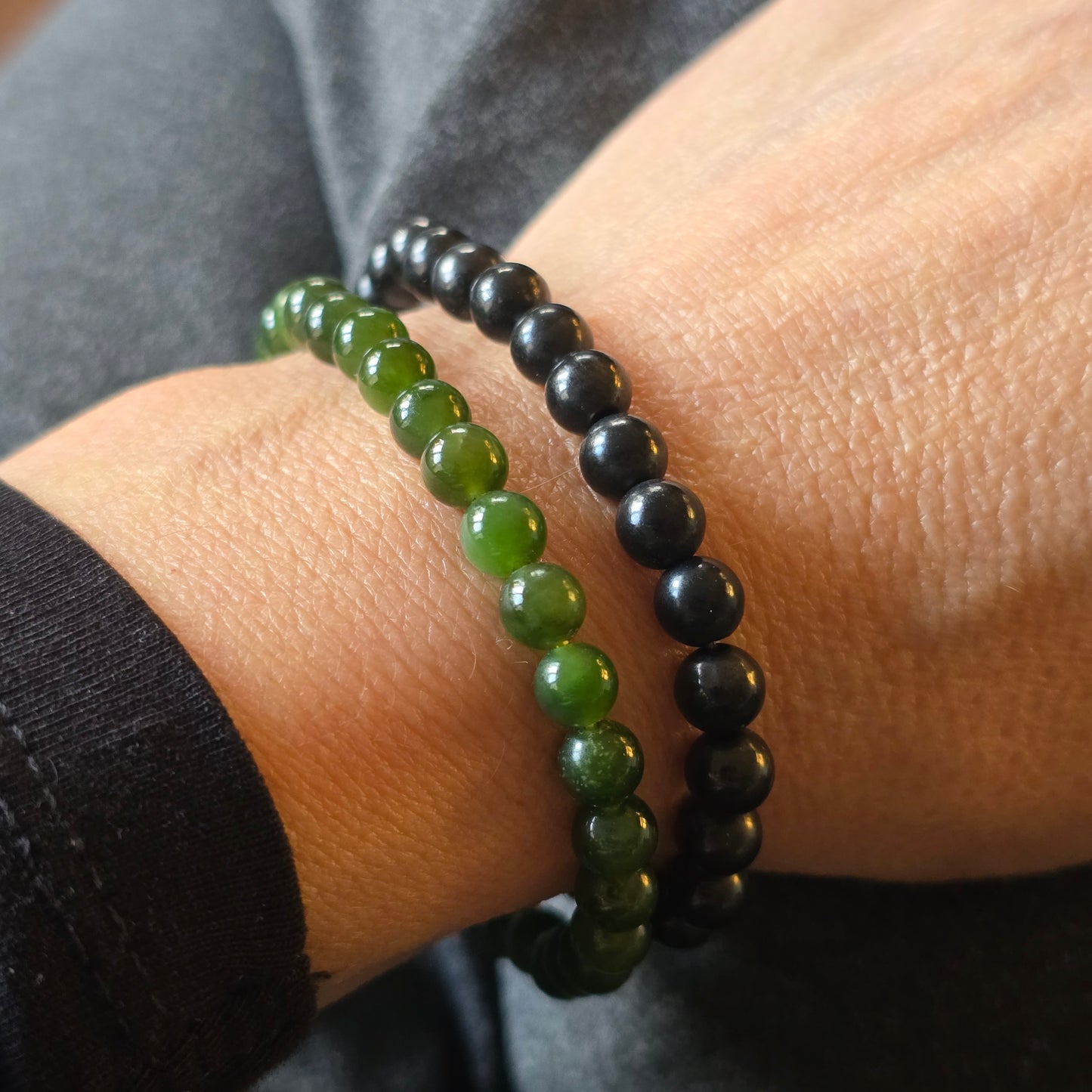 Nefriet Kogelarmband · 6 mm · Elastiek