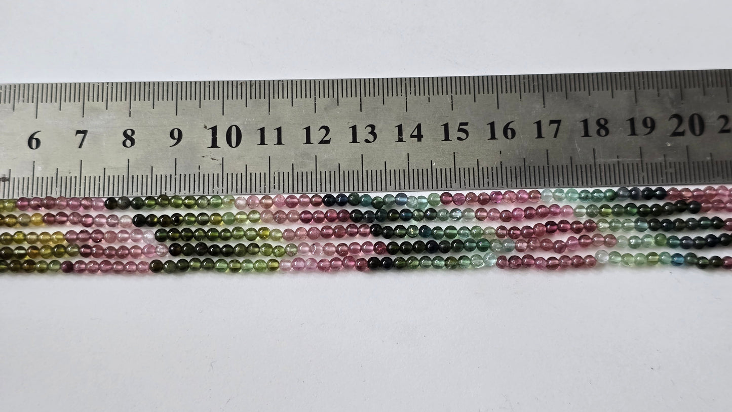 Toermalijn, 2,5 mm rond