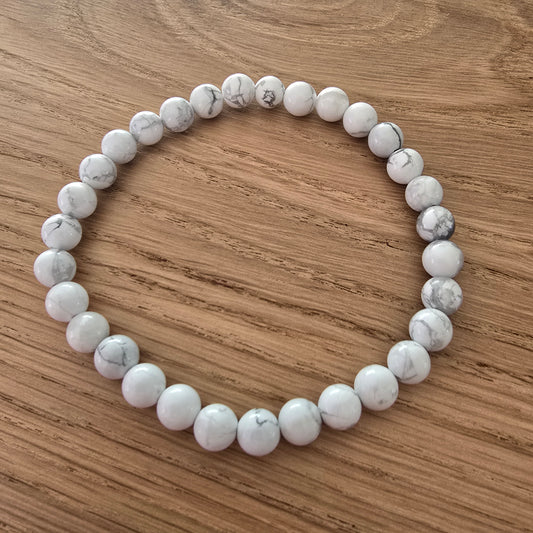 Howliet Kogelarmband · 6 mm · Elastiek