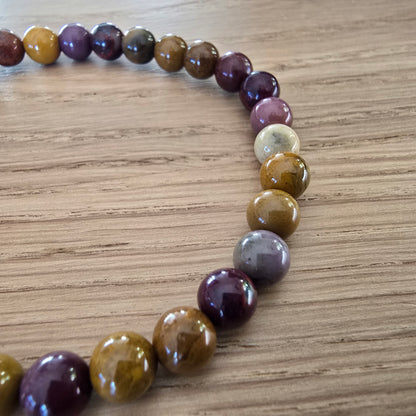 Mookaiet Kogelarmband · 6 mm · Elastiek