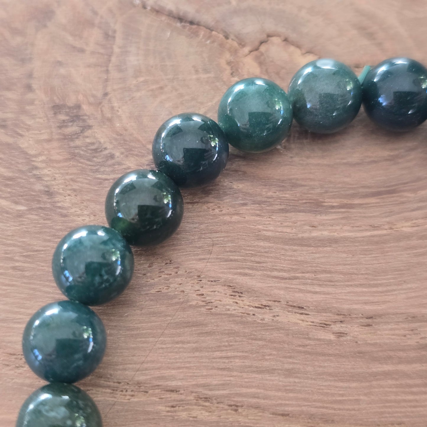 Mosagaat Kogelarmband · 8 mm · Elastiek