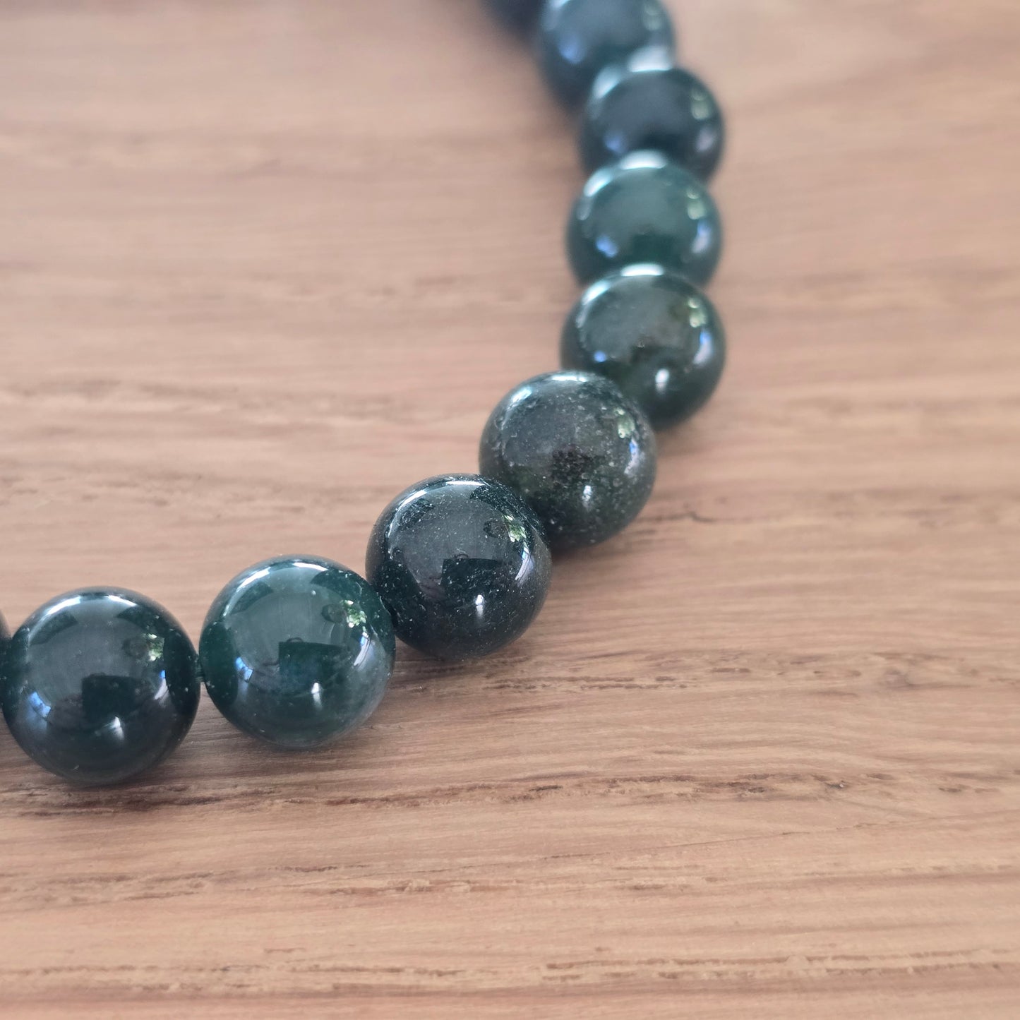 Mosagaat Kogelarmband · 8 mm · Elastiek