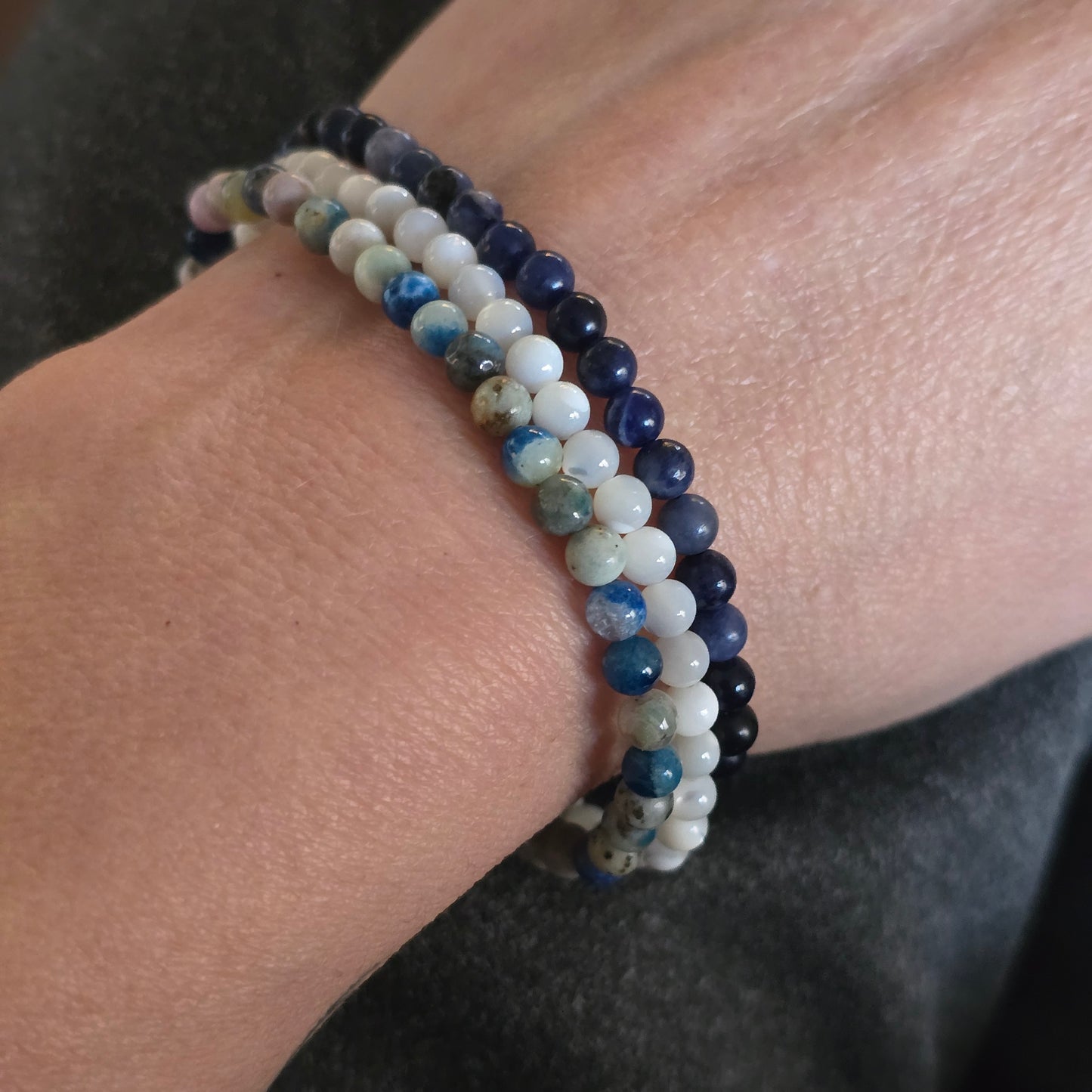 K2 Kogelarmband · 4 mm · Elastiek