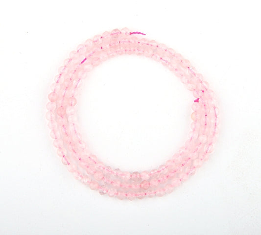 Rozekwarts rond facet 4 mm