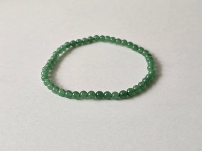 Groene aventurijn Kogelarmband · 4 mm · Elastiek