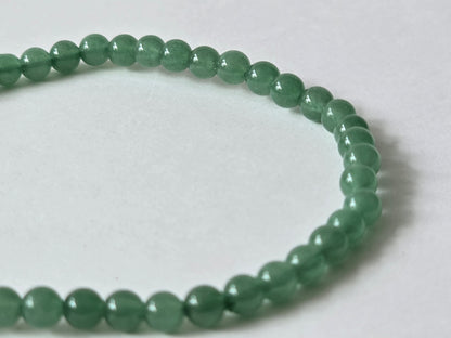 Groene aventurijn Kogelarmband · 4 mm · Elastiek