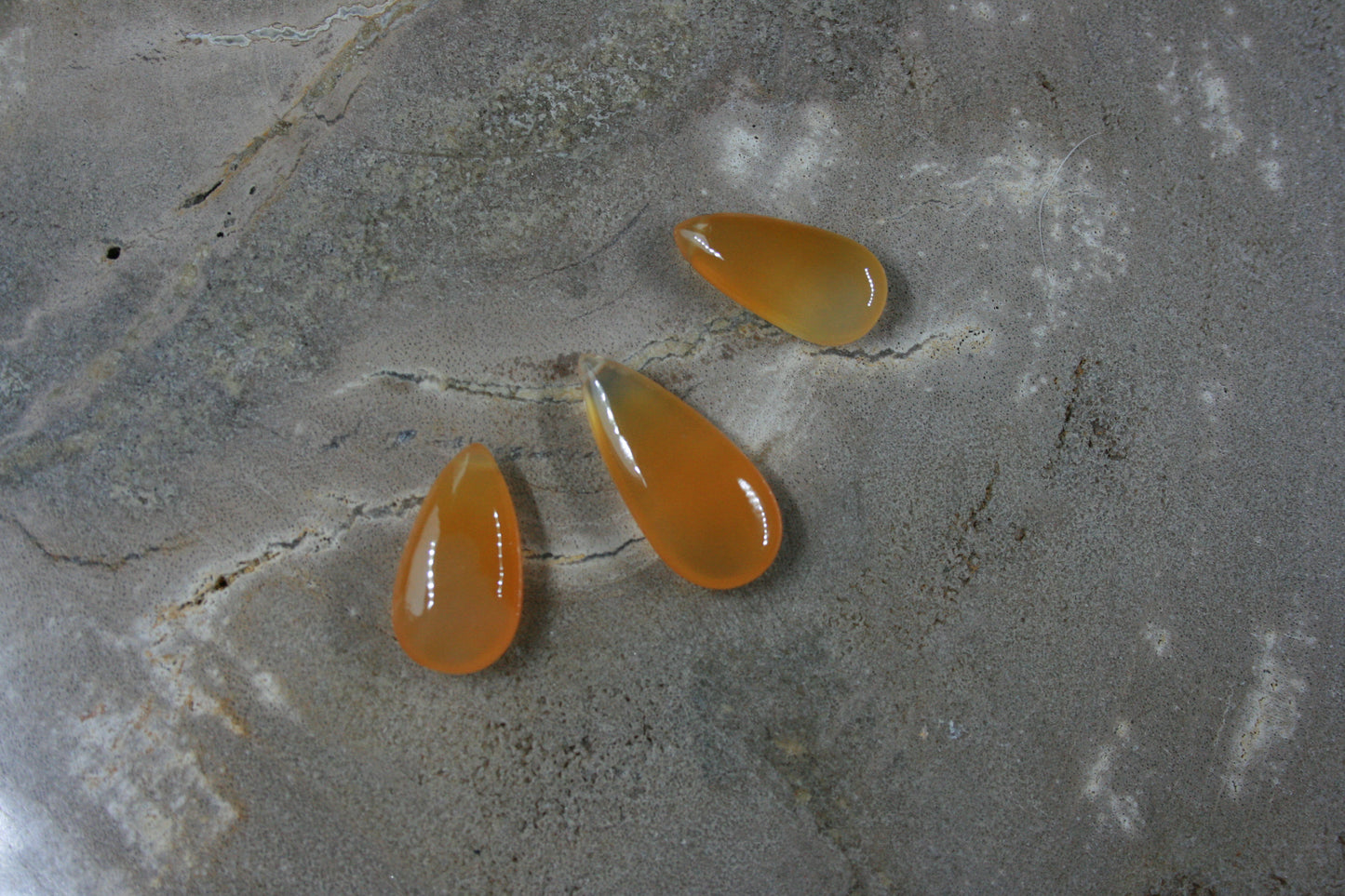 Oranje chalcedoon drops
