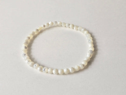 Shell stone Kogelarmband · 4 mm · Elastiek