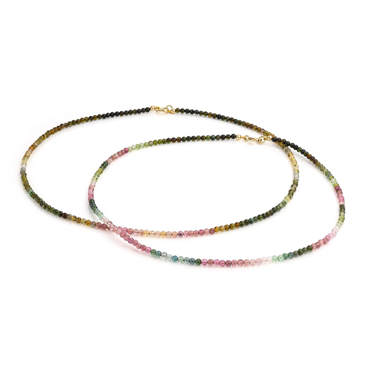 Toermalijn collier – goudkleurig RVS of goldfilled