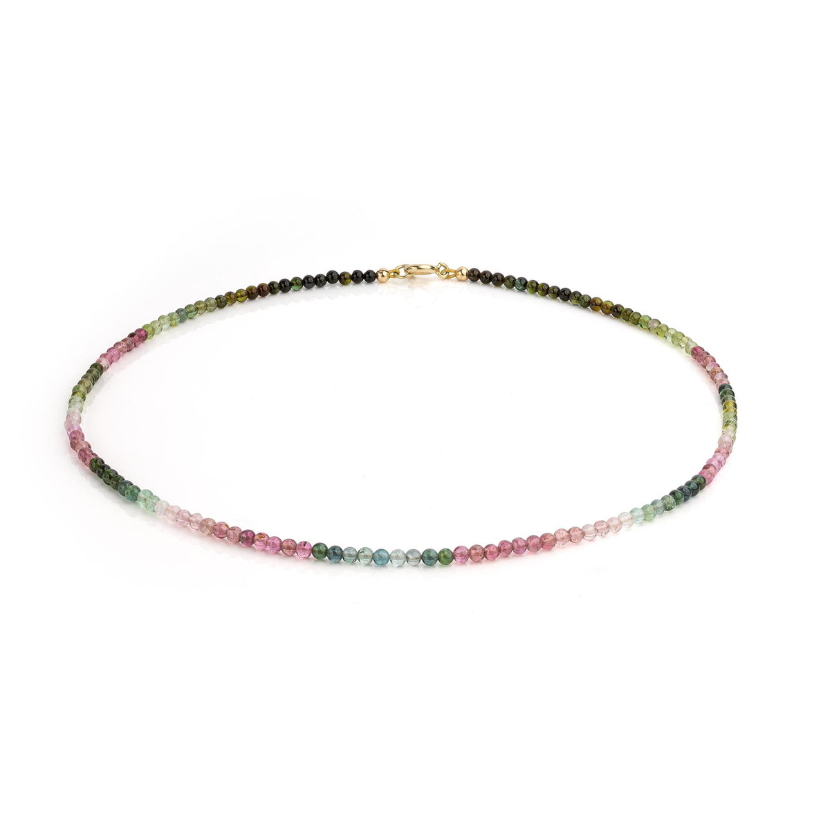 Toermalijn collier – goudkleurig RVS of goldfilled